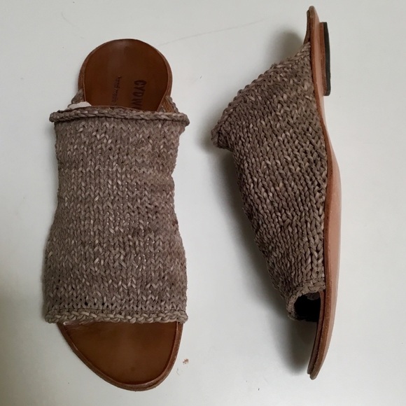 CYDWOQ Arcana Woven Leather Sandals Gray (42) 11 - Picture 2 of 6